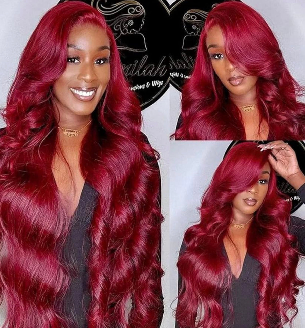28 Inch HD Lace Wig 13x6 Human Hair 99J Burgandy Body Wave