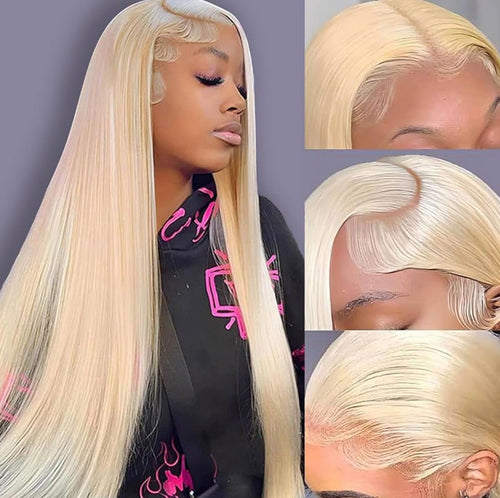 613 Blonde Straight 13x4 Lace Front Wig 28-32 Inch